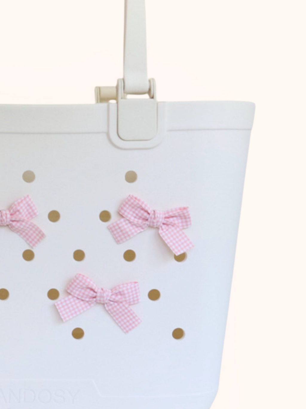 Gingham Bow Charms
