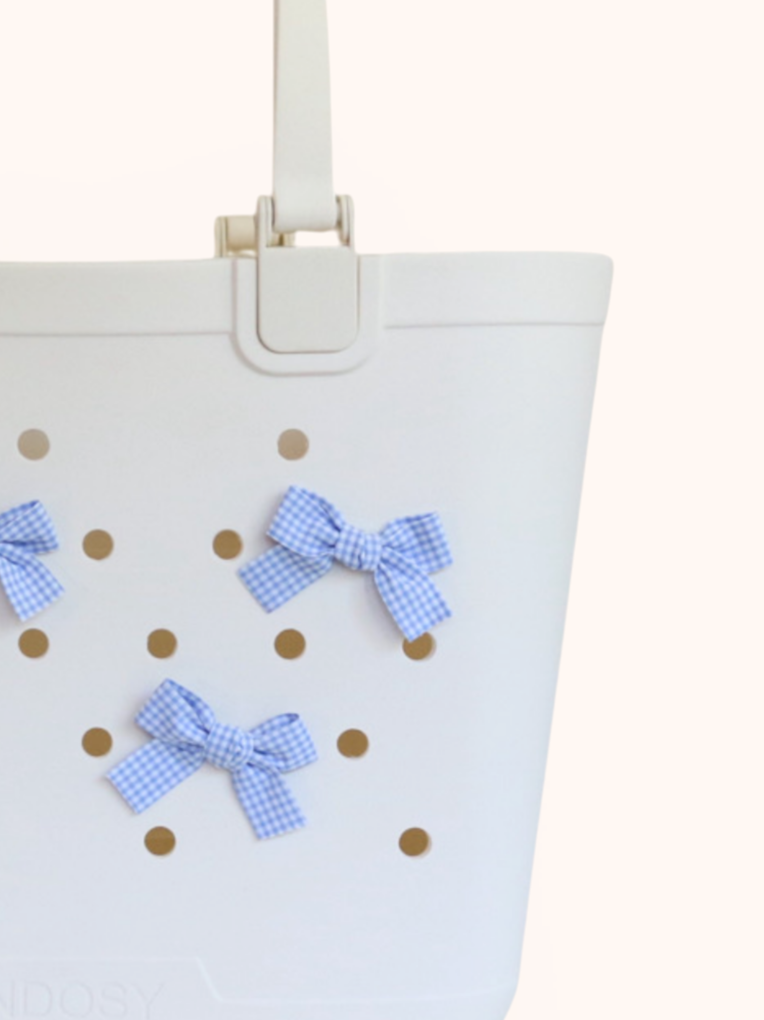 Gingham Bow Charms