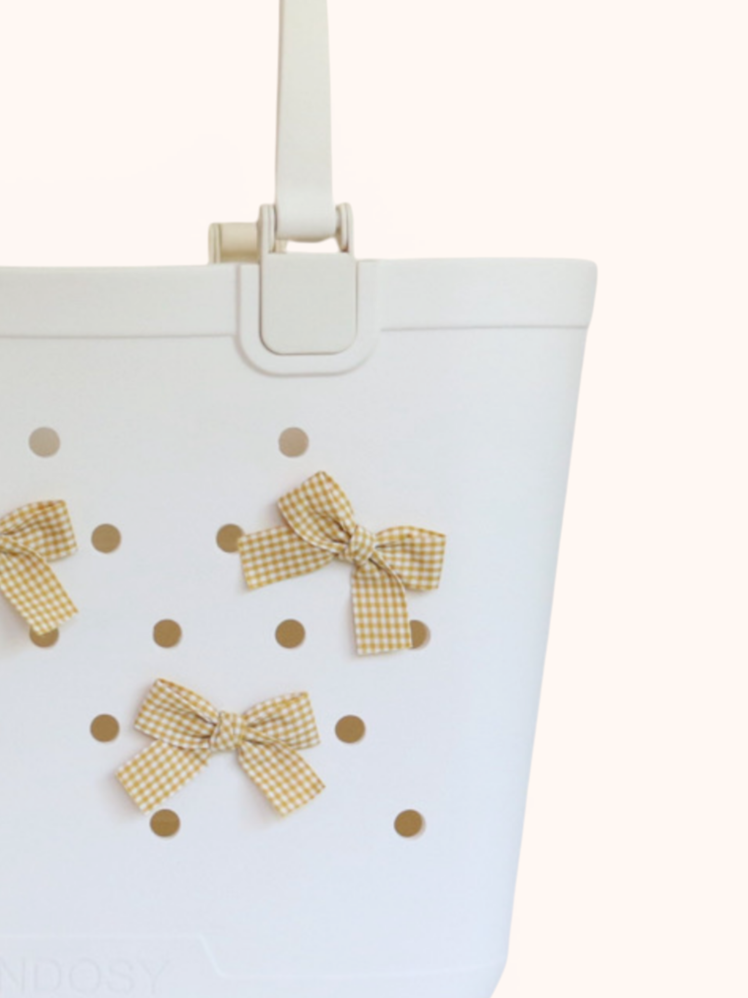 Gingham Bow Charms