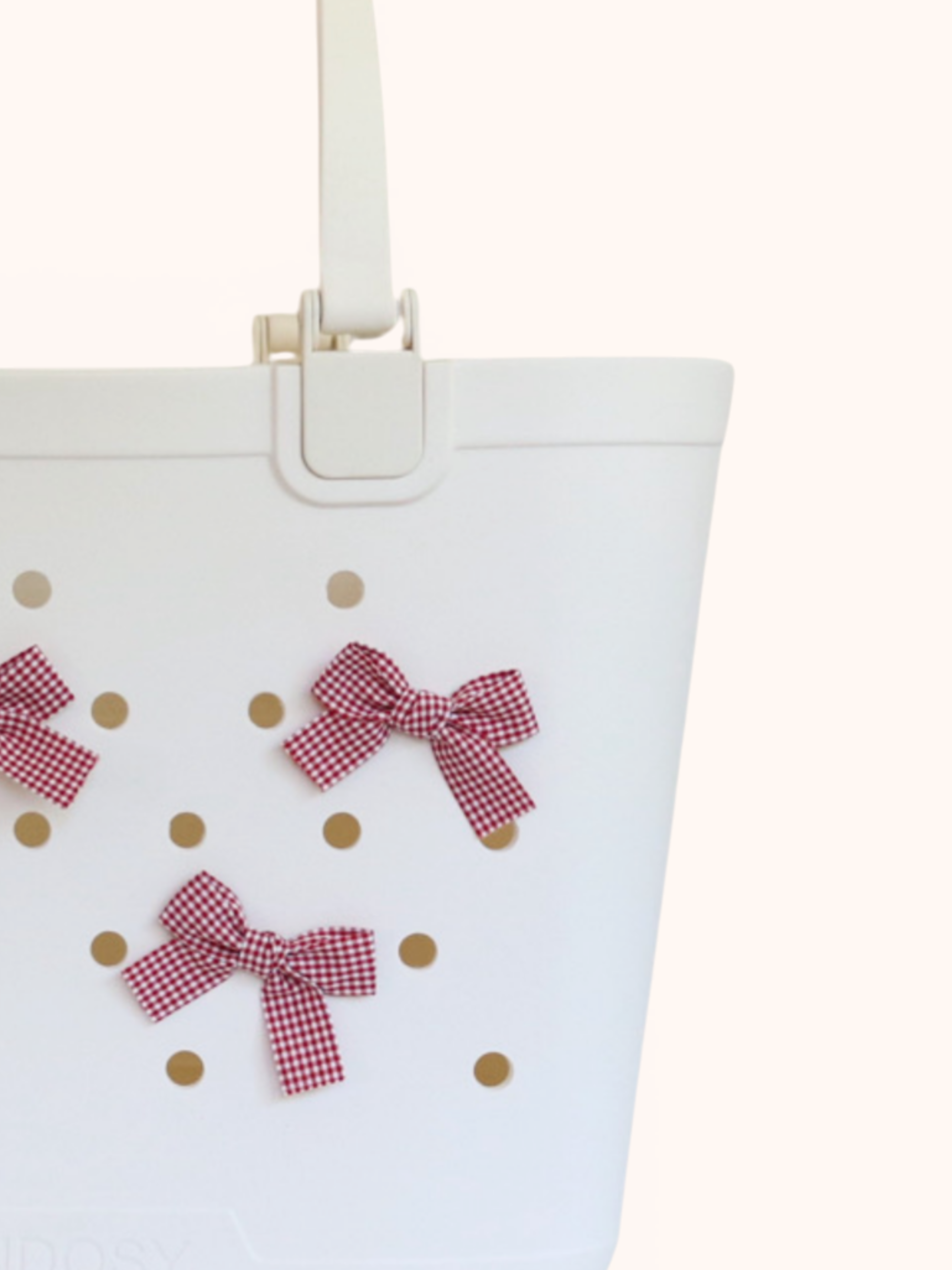 Gingham Bow Charms