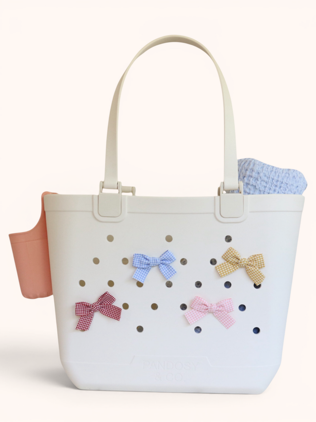 Gingham Bow Charms